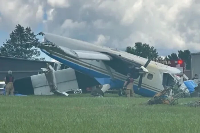 A plane with people on board crashed in the state of Tennessee, USA