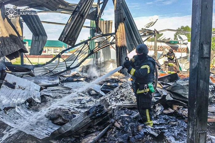 Остатки зданий после обстрелов в Харькове