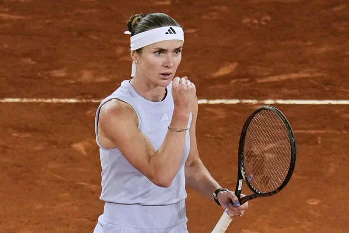 Elina Svitolina at the tennis tournament in Rome