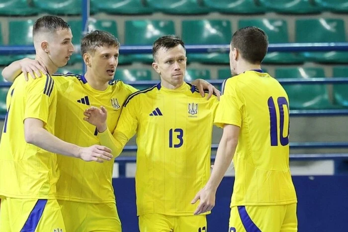 The Ukrainian national team at the Futsal Euro