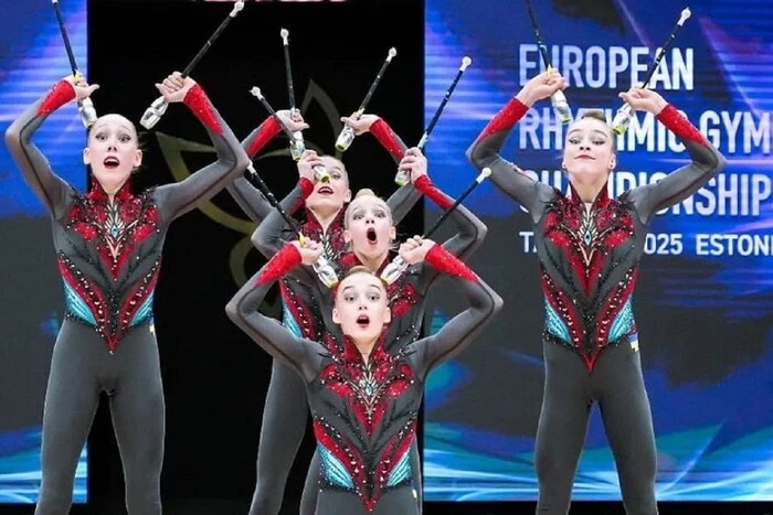 Die Ukraine gewann die historische Goldmedaille der Europameisterschaft im Rhythmischen Sportgymnastik