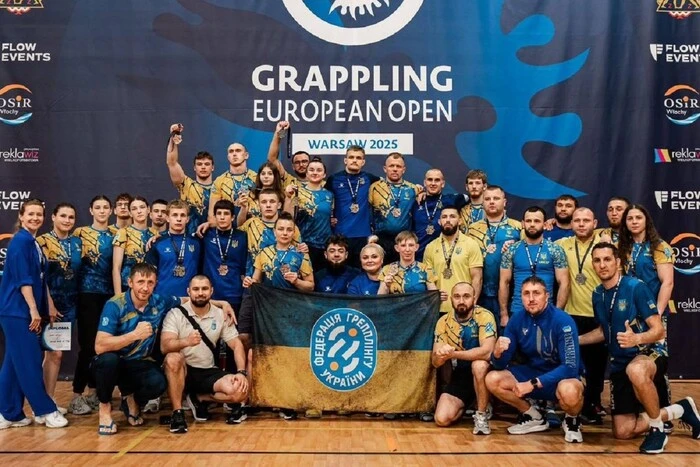 Сборная Украины по грэпплингу заняла первое командное место на чемпионате Европы