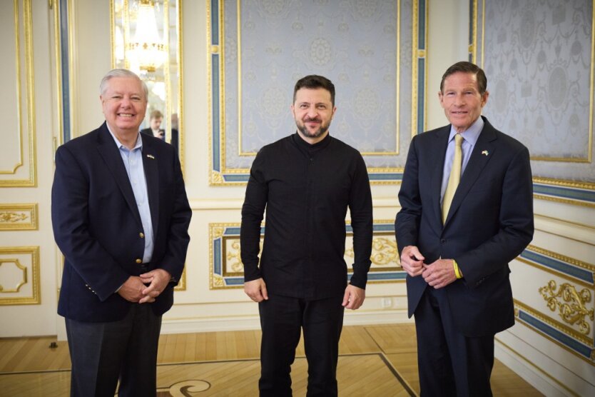 Selenskyj traf sich mit den Senatoren Graham und Blumenthal: Diskussion über das parteiübergreifende Sanktionsgesetz